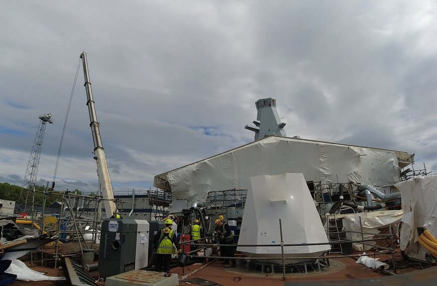 BAE SYSTEMS BEGINS INTEGRATING MK 45 NAVAL GUN SYSTEM ONTO HMS GLASGOW